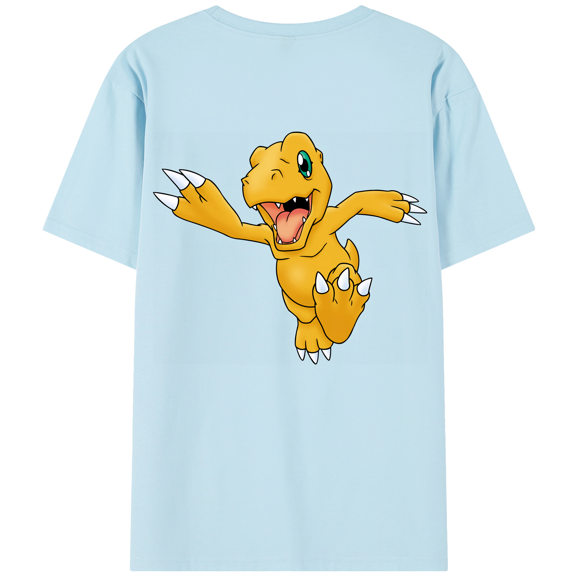 （画像用） Digimon デジタルモンスター/デジモン 綿100％半袖Tシャツ（背面プリント）